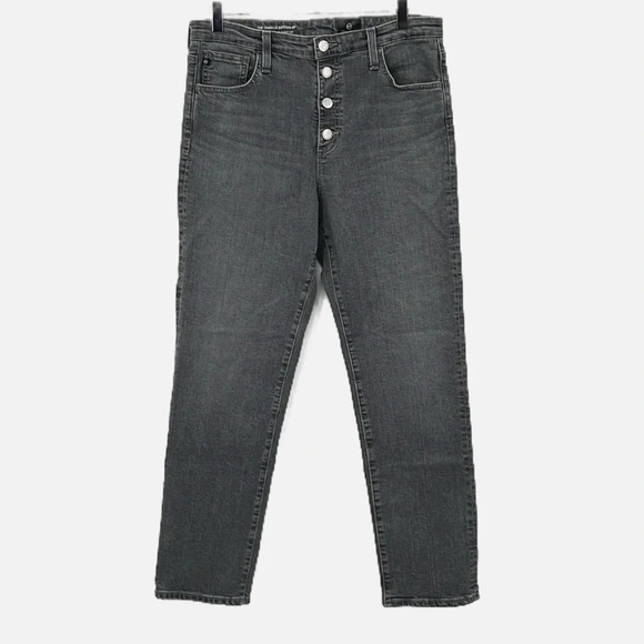 AG Adriano Goldschmied The Isabelle Button Up Jeans in Gray - NWOT - Size 32R - Picture 3 of 9
